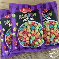 Rainbow Popcorn Famous Makers 125g Pk1